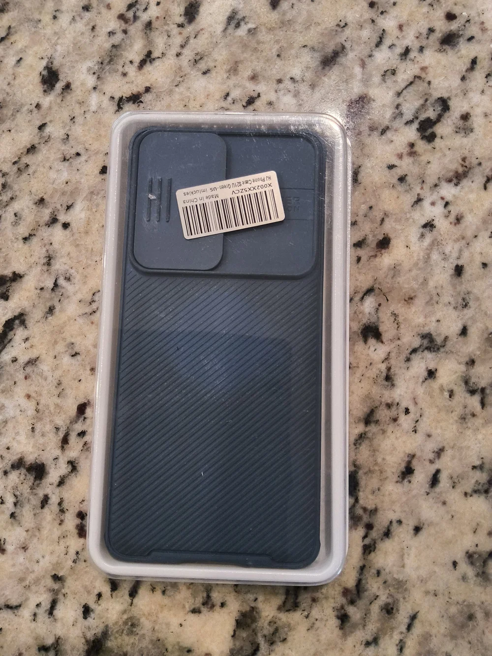 Blue Phone Case with Sliding Camera Cover - Brand Unspecified